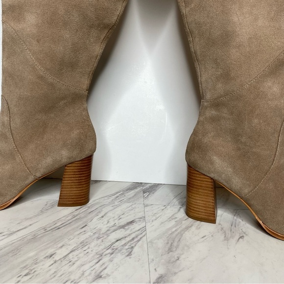 Dolce Vita Flin Gray Suede Heeled Tall Boot 9 1/2 - Picture 9 of 16